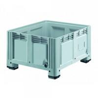 EXPORTA Plastic Pallet Box 100 (W) x 100 (D) x 63 (H) cm Grey