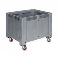 EXPORTA Plastic Pallet Box 100 cm (D) x 76 cm (H) Grey