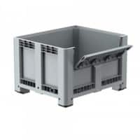 EXPORTA Plastic Pallet Box 100 cm (D) x 76 cm (H) Grey