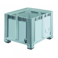 EXPORTA Plastic Pallet Box 100 cm (D) x 76 cm (H) Grey