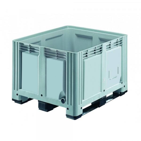 EXPORTA Plastic Pallet Box 100 cm (D) x 85 cm (H) Grey