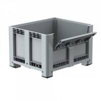 EXPORTA Plastic Pallet Box 100 cm (D) x 85 cm (H) Grey