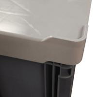 EXPORTA Plastic Pallet Box Lid 80 (W) x 80 (D) x 2.5 (H) cm Grey