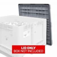 EXPORTA Plastic Pallet Box Lid 80 (W) x 100 (D) x 2.5 (H) cm Grey