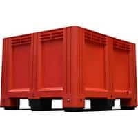 EXPORTA Plastic Pallet Box 100 (W)100 x (D)76 (H) cm Red