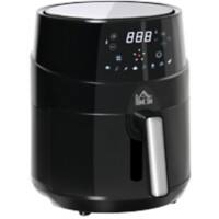 HOMCOM Air Fryer 4.5 L 1500 W Plastic, Steel Black