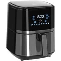 HOMCOM Air Fryer 800-125V70 4.5 L 1500 W Plastic, Steel Black, Silver