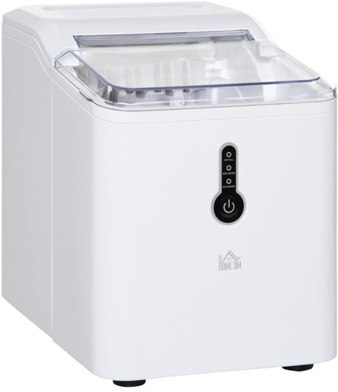 Homcom ice maker machine 1. 5 l 120 w ps, pp (polypropylene) white