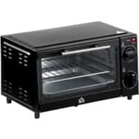 HOMCOM 800-088 Mini Oven 9 L 230 W Black