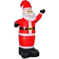 HOMCOM Christmas Inflatable Red 80 x 150 x 248 cm