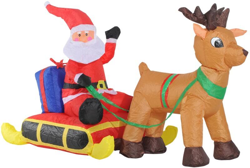HOMCOM Christmas Inflatable Assorted 72 x 190 x 122 cm