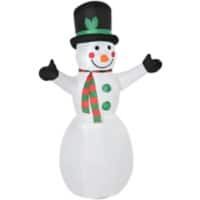 HOMCOM Christmas Inflatable White 72 x 130 x 193 cm