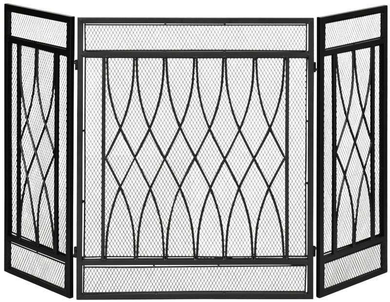 HOMCOM Fireplace Screen 820-240 Metal