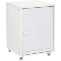 HOMCOM Filing Cabinet White 385 x 380 x 5,550 mm