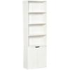HOMCOM Bookcase White 290 x 590 x 1,800 mm