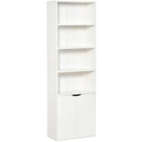 HOMCOM MDF (Medium-Density Fibreboard) Bookcase 6 Shelves 290 x 590 x 1,800 mm