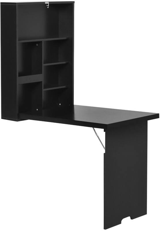 HOMCOM MDF (Medium-Density Fibreboard) Foldable Table 6 Shelves 945 x 650 x 1,470 mm