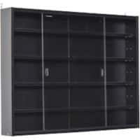 HOMCOM Particleboard, Glass Shelving Unit 5 Shelves 95 x 800 x 600 mm