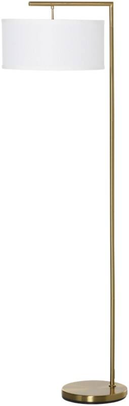 HOMCOM Floor Lamp B31-254V70 Gold, White