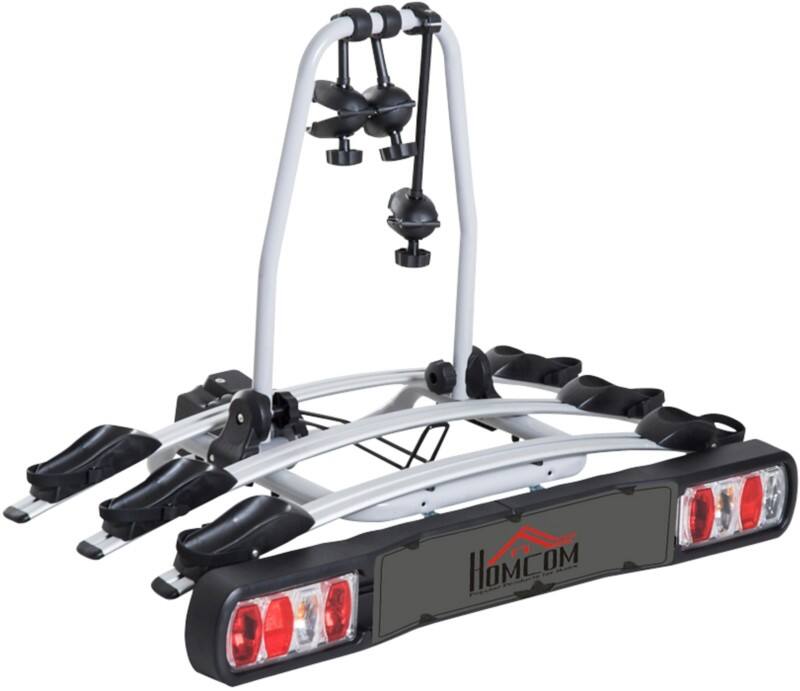 HOMCOM Bike Rear Rack 3 Bikes