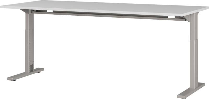 GERMANIA GW-Profi 2.0 Height Adjustable Office Desk Rectangular Grey 1,800 (W) x 800 (D) x 750 (H) mm Melamine