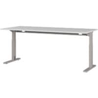 GERMANIA GW-Profi 2.0 Height Adjustable Office Desk Rectangular Grey 1,800 (W) x 800 (D) x 750 (H) mm Melamine