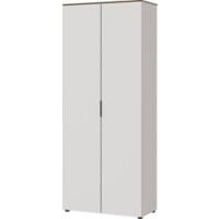 GERMANIA Melamine resin coated chipboard Filing Cabinet Walnut Cashmere, Walnut repro 810 x 400 x 1,970 mm
