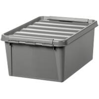 SmartStore Storage Boxes Plastic Grey 39 (W) x 59 (D) x 31 (H) cm