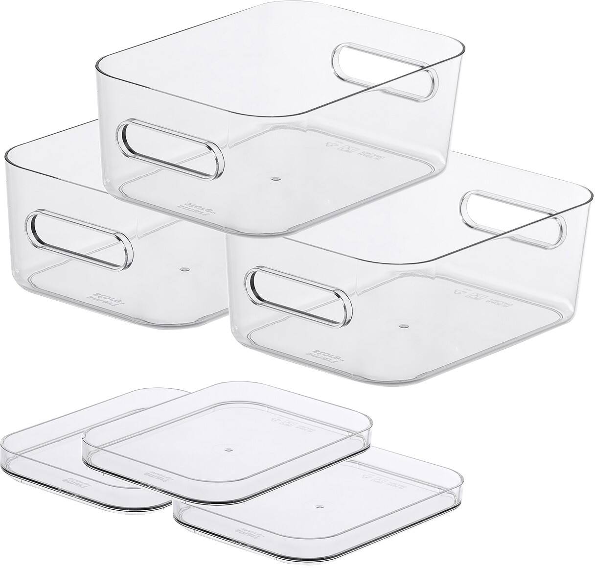 SmartStore Storage Boxes Plastic Transparent 14 (W) x 20 (D) x 21.4 (H ...
