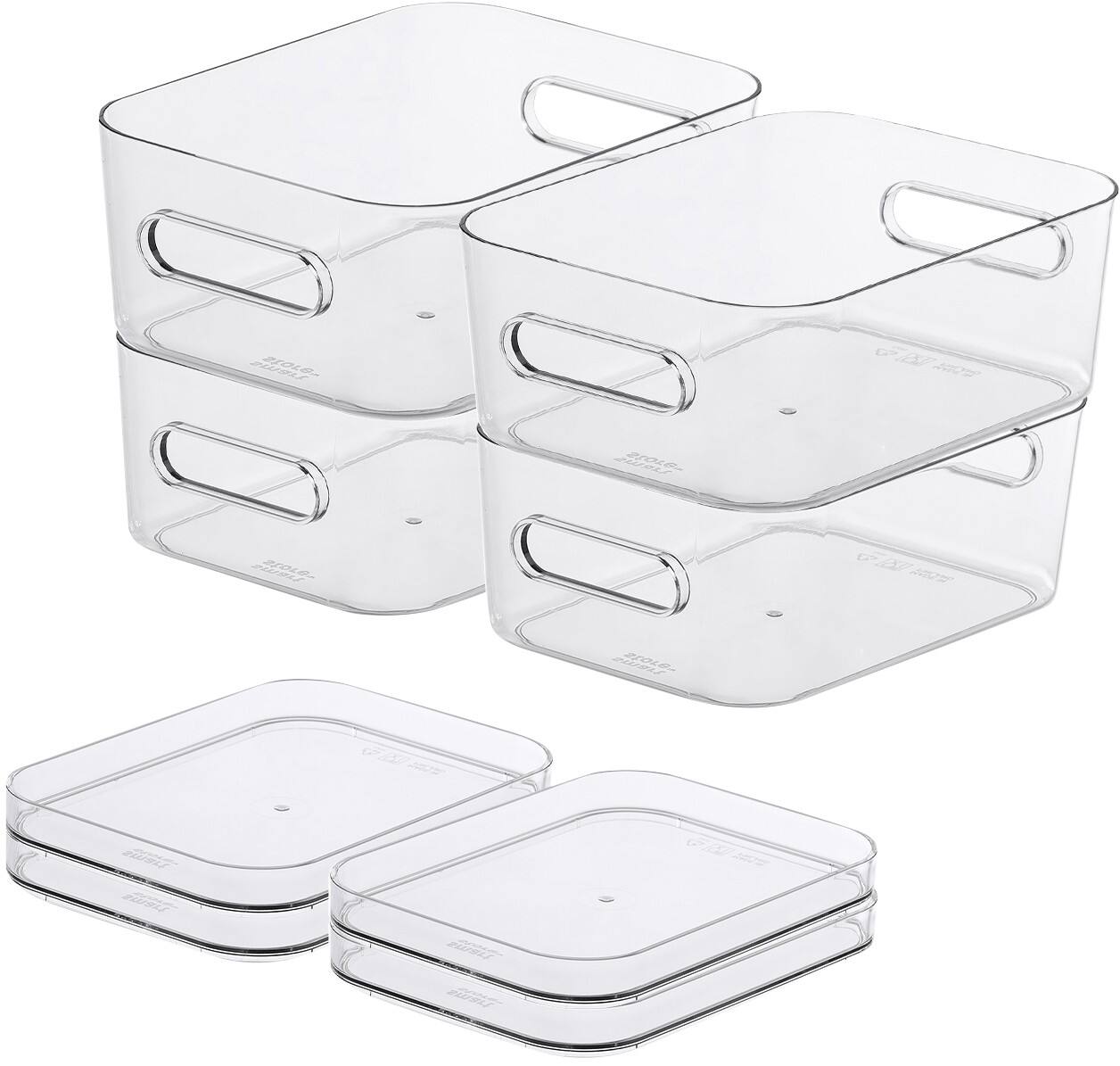 SmartStore Storage Boxes Plastic Transparent 14 (W) x 20 (D) x 27.5 (H ...