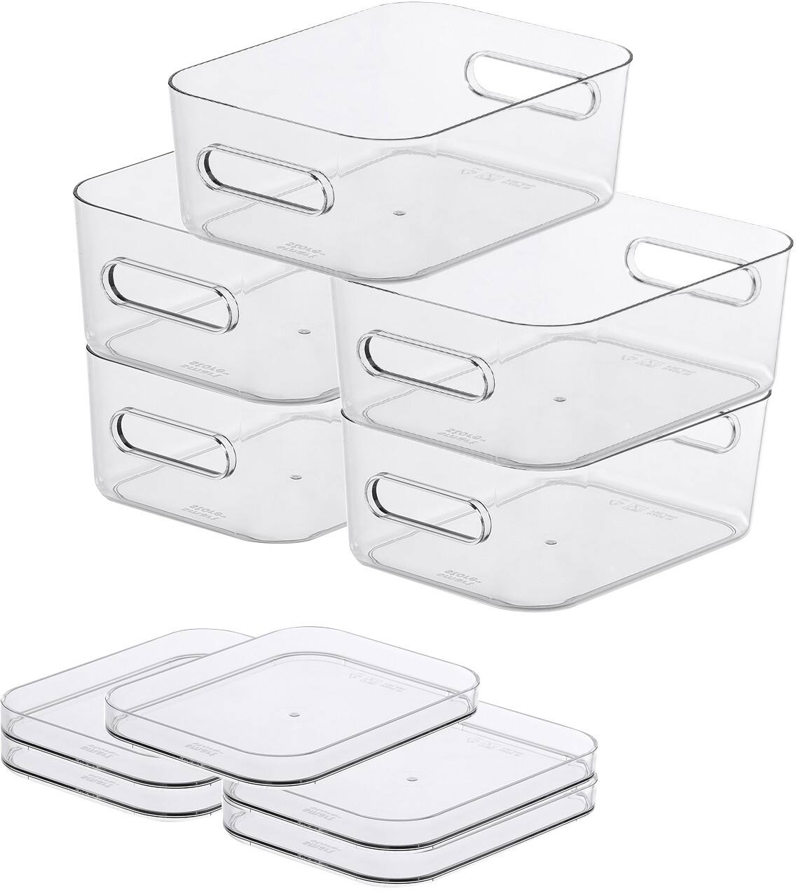 SmartStore Storage Boxes Plastic Transparent 14 (W) x 20 (D) x 33.6 (H ...