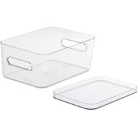 SmartStore Storage Boxes Plastic Transparent 19.5 (W) x 29.5 (D) x 14 (H) cm