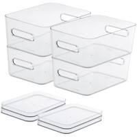 SmartStore Storage Boxes Plastic Transparent 19.5 (W) x 29.5 (D) x 38.9 (H) cm