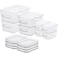 SmartStore Storage Boxes Plastic Clear 19.5 (W) x 29.5 (D) x 46.3 (H) cm