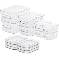 SmartStore Storage Boxes Plastic Clear 19.5 (W) x 29.5 (D) x 46.3 (H) cm