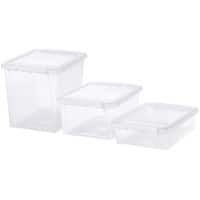 SmartStore Storage Boxes Plastic Transparent 30 (W) x 40 (D) x 28 (H) cm