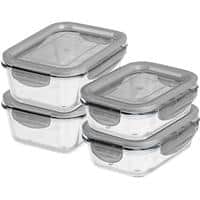 GastroMax Storage Boxes Plastic Transparent 18 (W) x 14 (D) x 14 (H) cm