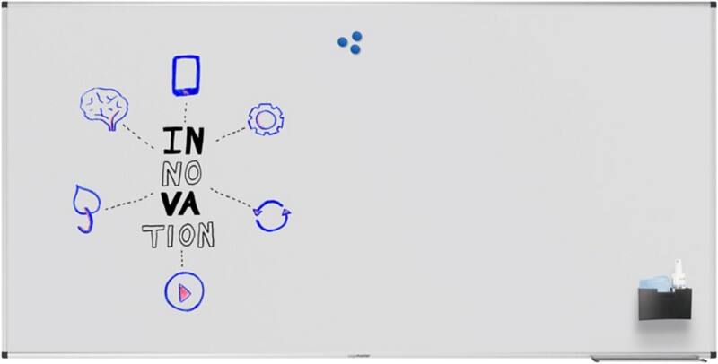 Legamaster UNITE Whiteboard Wall Mounted Magnetic Single Sided 200 (W) x 100 (H) cm