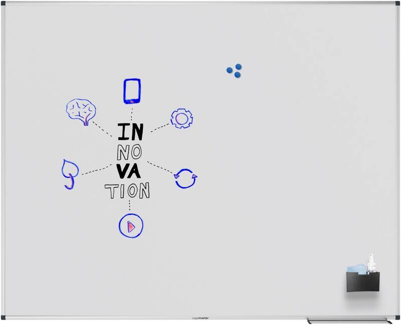 Legamaster UNITE Whiteboard Wall Mounted Magnetic Single Sided 150 (W) x 120 (H) cm