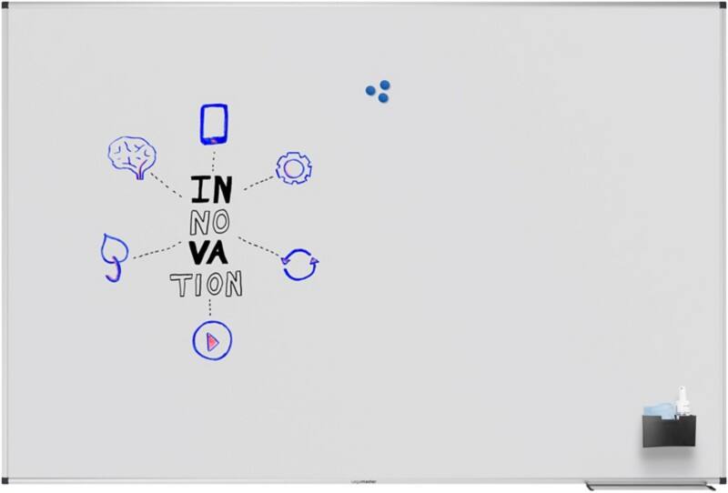 Legamaster UNITE Whiteboard Wall Mounted Magnetic Single Sided 180 (W) x 120 (H) cm