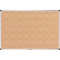 Legamaster UNITE Cork Noticeboard Non Magnetic 90 (W) x 12.6 (D) x 60 (H) cm Aluminium Brown