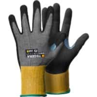 TEGERA Infinity Handling Gloves Nitrile Foam Size 11 Grey, Yellow 6 Pairs