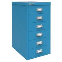 Bisley Multi Drawer Cabinet H296NL 6 Drawers Azure 279 x 380 x 590 mm