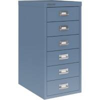 Bisley Multi Drawer Cabinet 6 Drawers Bisley Blue 590 mm