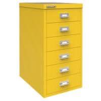 Bisley Multi Drawer Cabinet H296NL 6 Drawers Yellow 279 x 380 x 590 mm