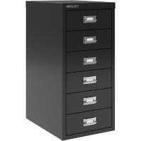 Bisley Multi Drawer Cabinet H296NL 6 Drawers Black 279 x 380 x 590 mm