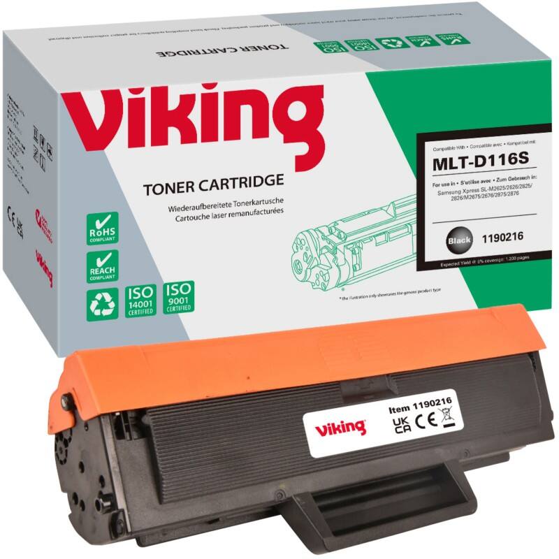 Viking MLT-D116S Compatible Samsung Toner Cartridge Black