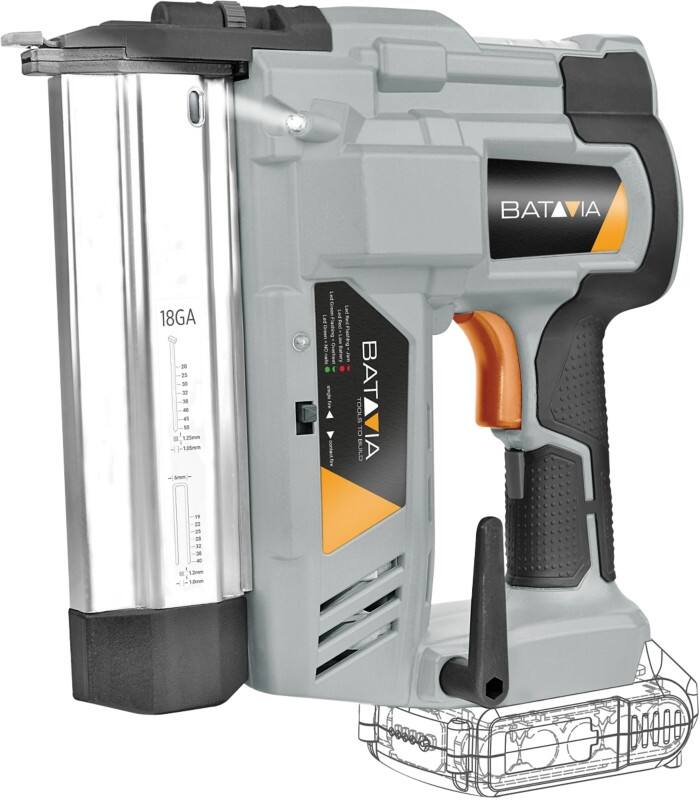 BATAVIA Maxxpack Stapler-Nailer 18 V Bare Unit Grey