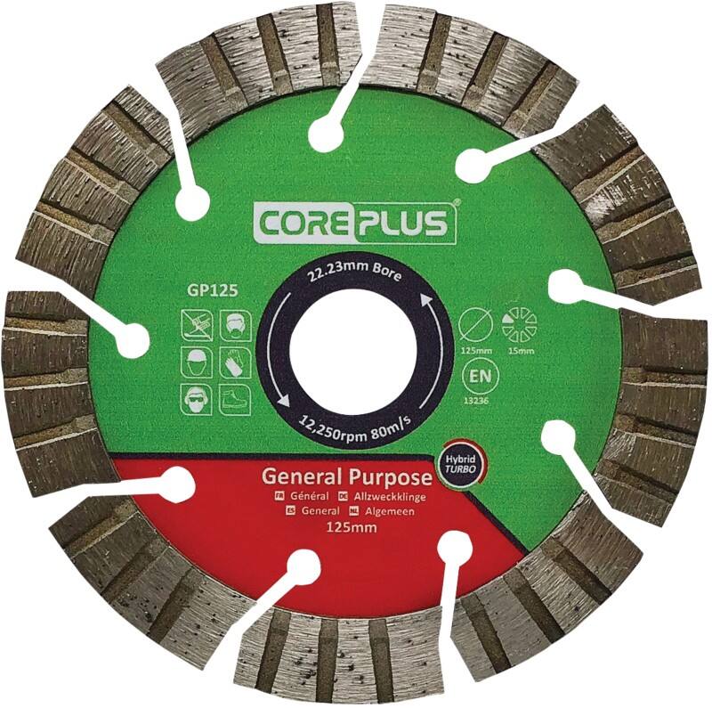 COREPLUS Diamond Blade 125 mm 225 mm