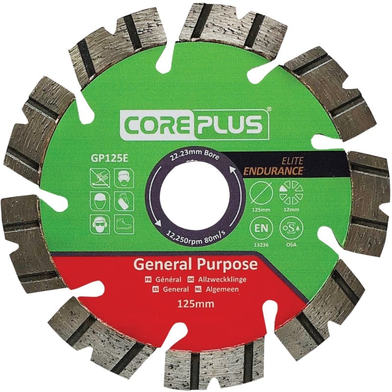 COREPLUS Diamond Blade 125 mm 129 mm
